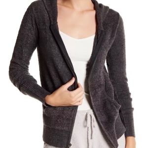 NWT $128 Barefoot Dreams ChicLite Hoodie in Carbon